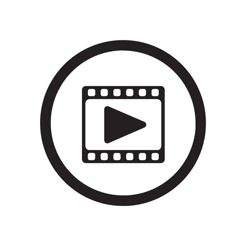 دانلود طرح آیکون دایره نوار فیلم