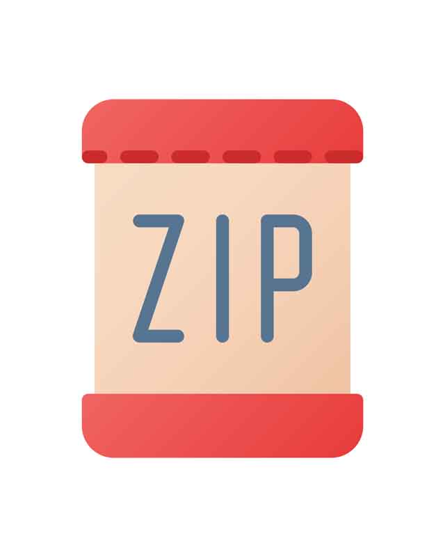 دانلود طرح آیکون ZIP