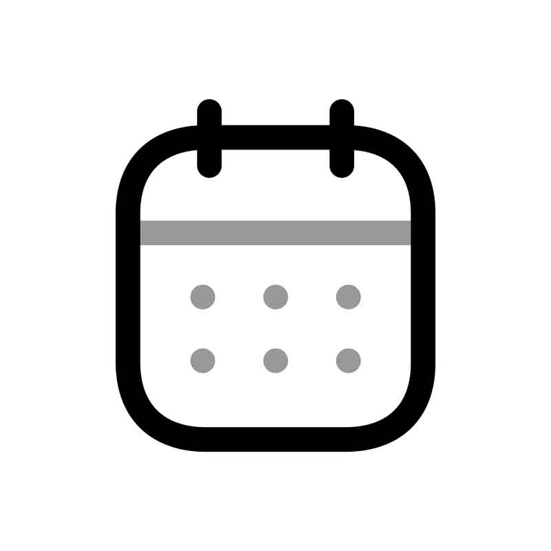 دانلود طرح آیکون تقویم سفید