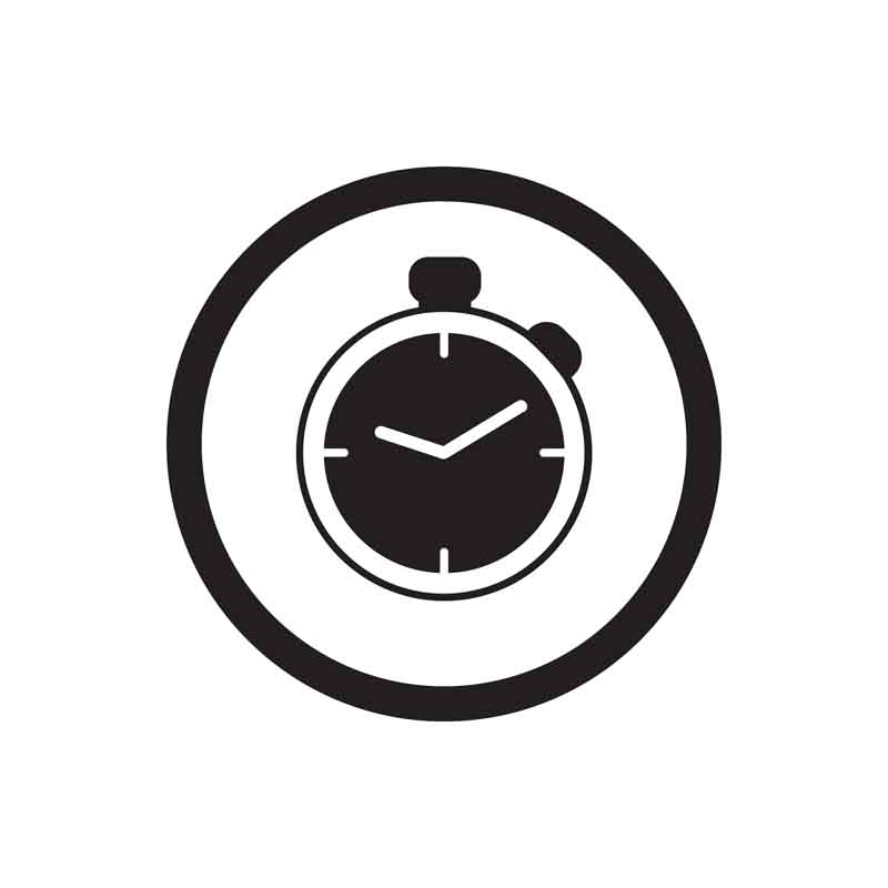 دانلود طرح آیکون ساعت جیبی مشکی