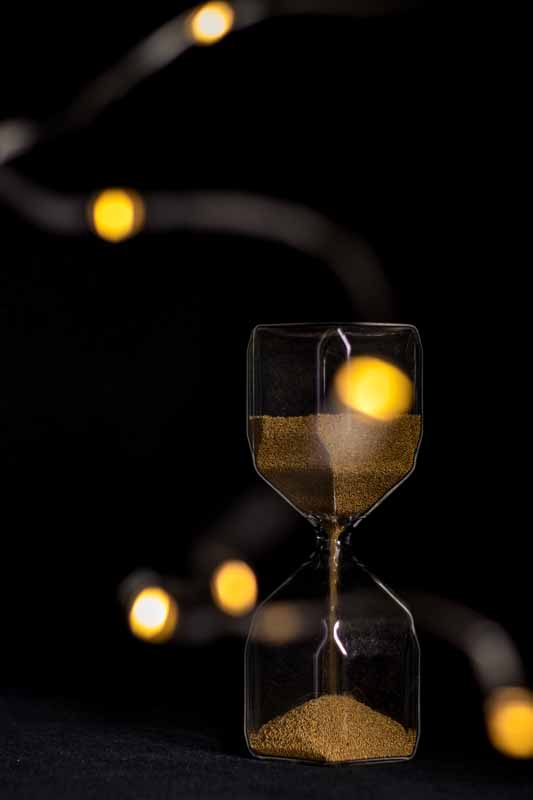 دانلود عکس ساعت شنی شیشه ای