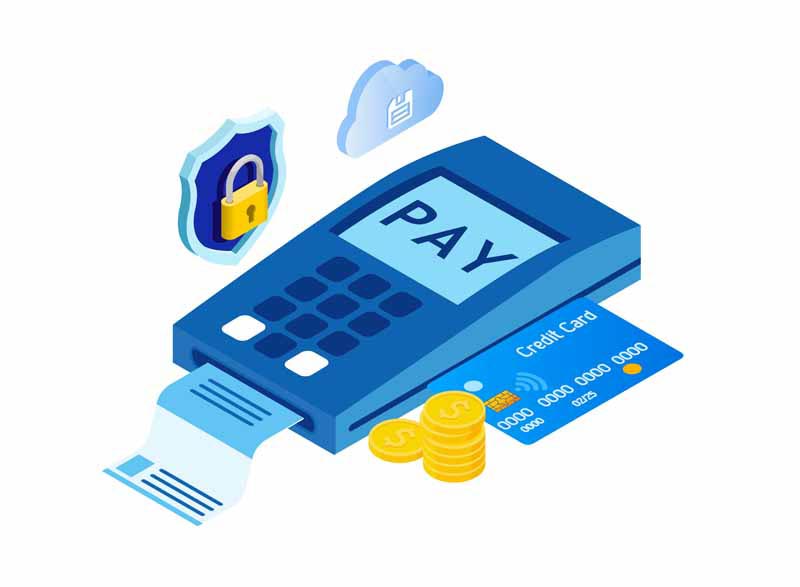 طرح لایه باز کلیپ آرت امنیت پرداخت