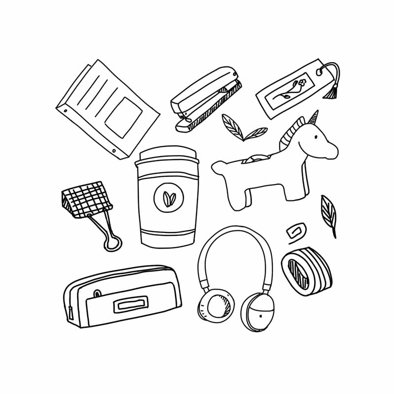 طرح لایه باز کلیپ آرت آیکون اشیا