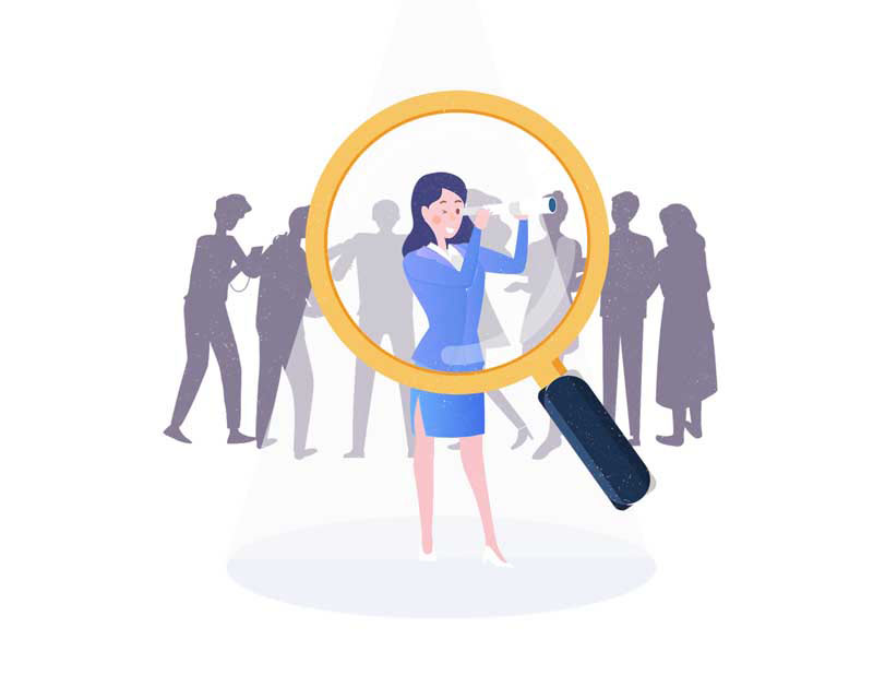 دانلود وکتور مفهومی گزینش برای کار