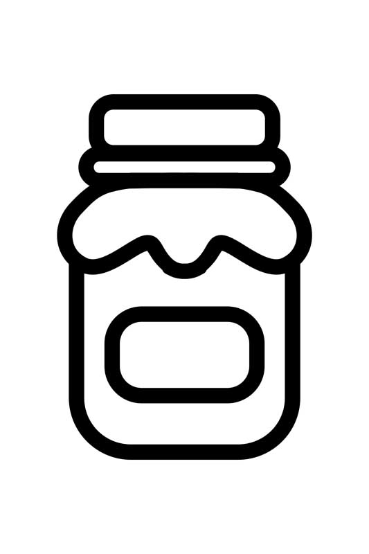 طرح آیکون شیشه خوراکی