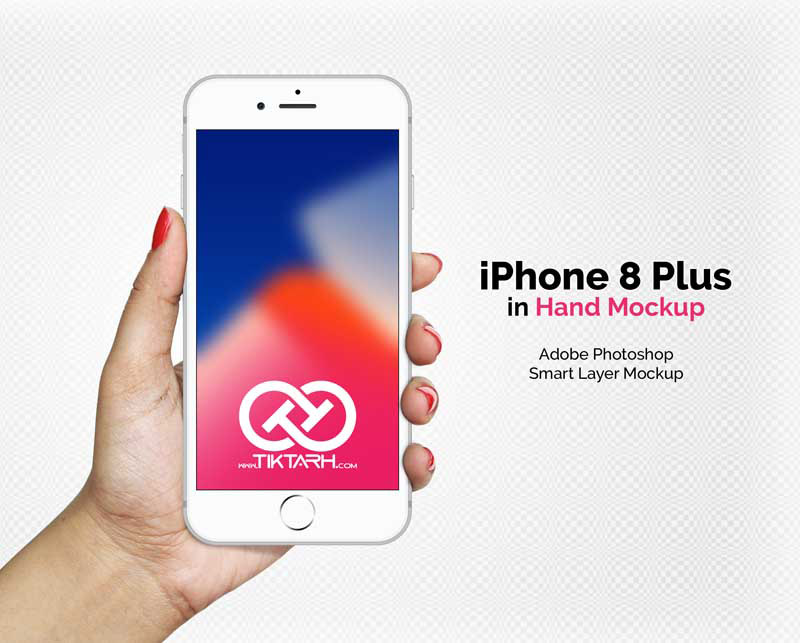 طرح موکاپ آیفون 8 پلاس