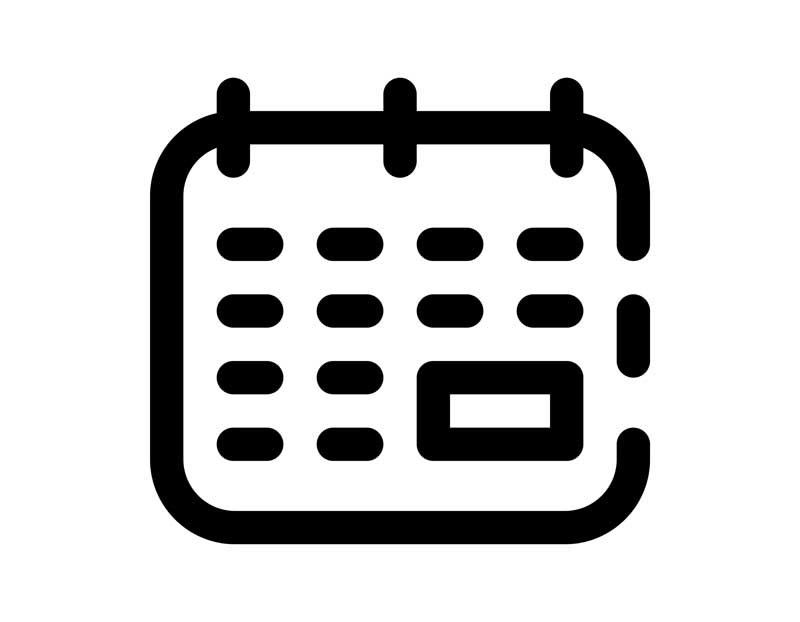 دانلود طرح آیکون تقویم سیمی