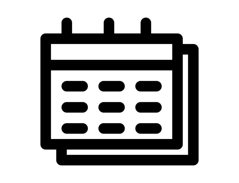 دانلود طرح آیکون تقویم روزانه