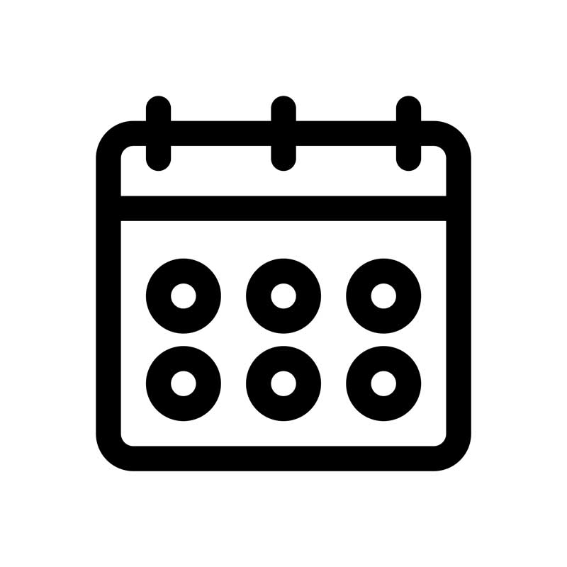 دانلود آیکون روزشمار مربع
