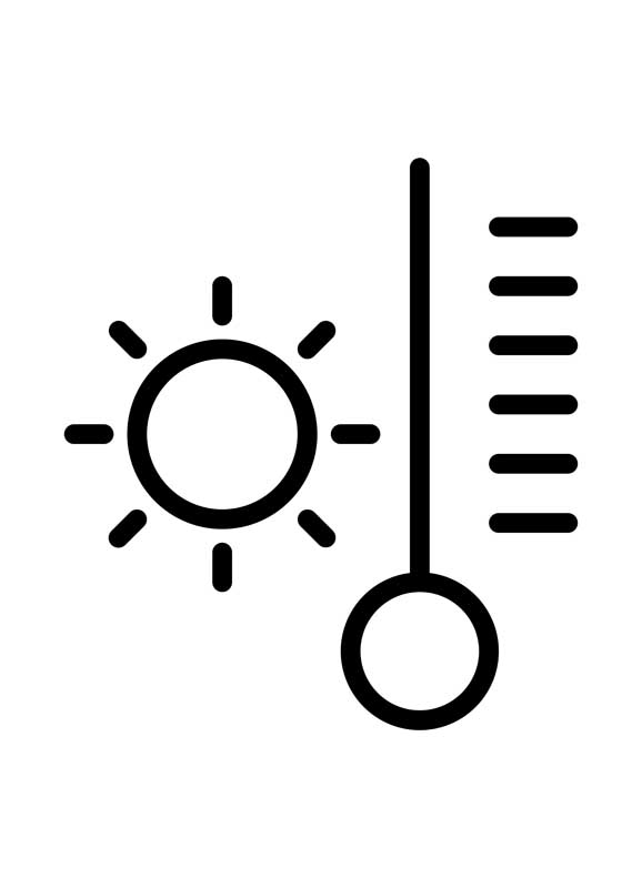 دانلود آیکون دماسنج و تابستان