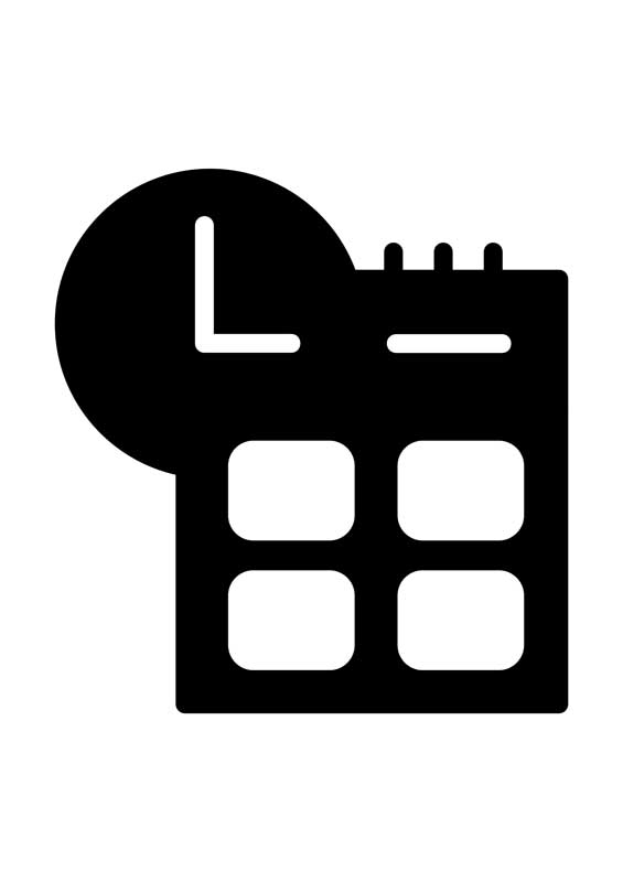 دانلود آیکون تقویم و ساعت