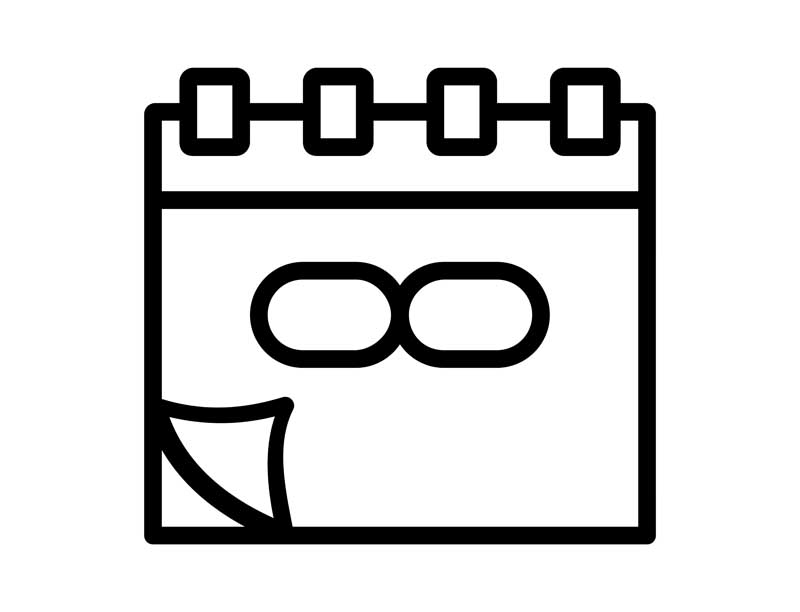 دانلود آیکون برگه تقویم