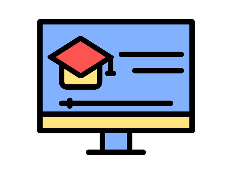دانلود آیکون صفحه درسی در مانیتور