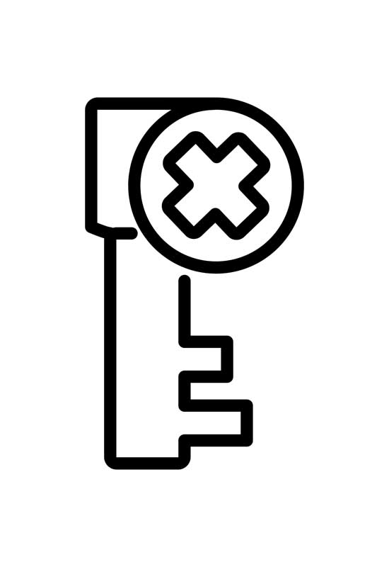 دانلود آیکون رمز اشتباه