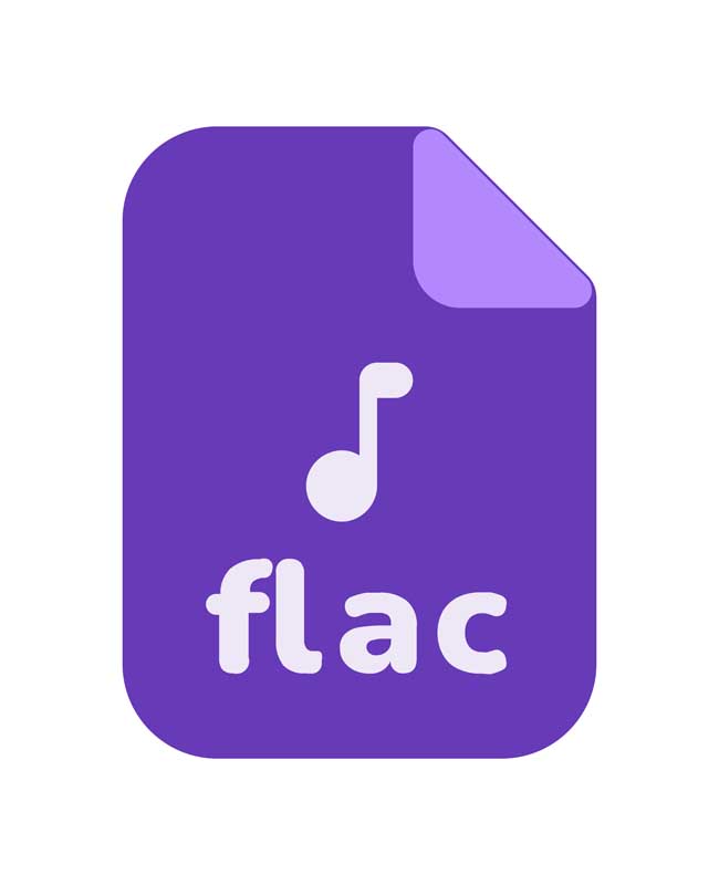 طرح آیکون فایل flac