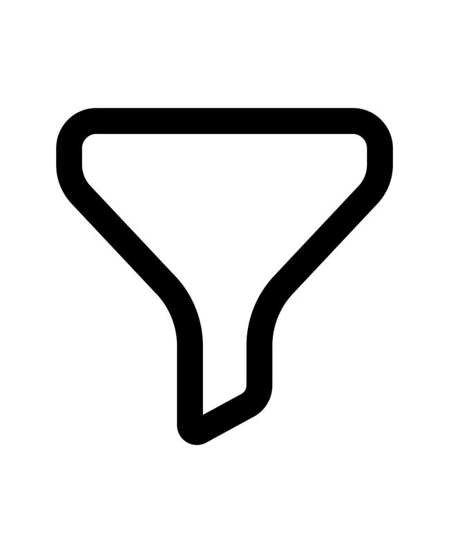 طرح آیکون قیف و فیلتر