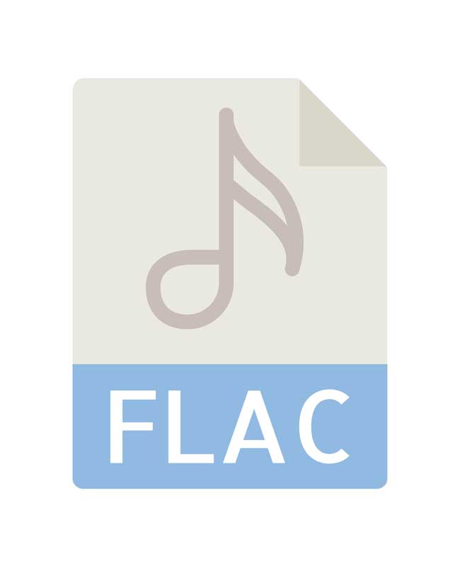 طرح آیکون فایل flac صوتی