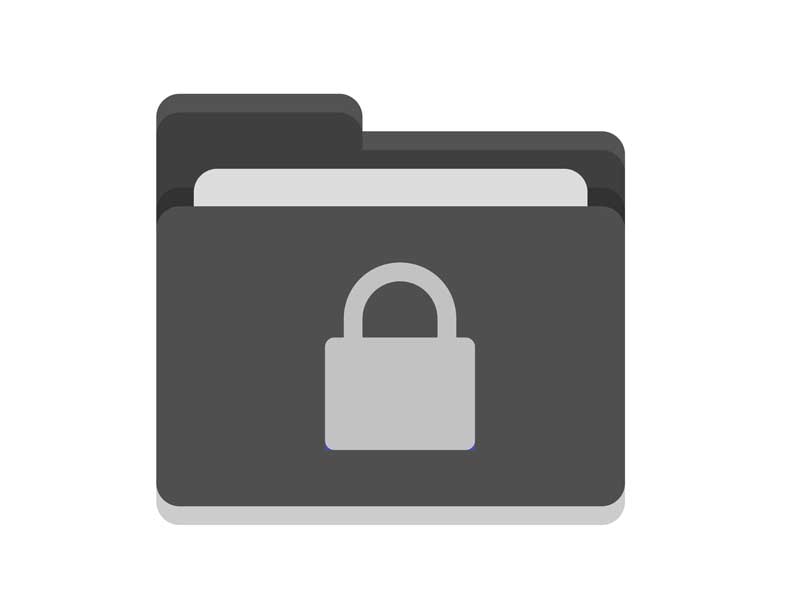 طرح آیکون پوشه امنیتی