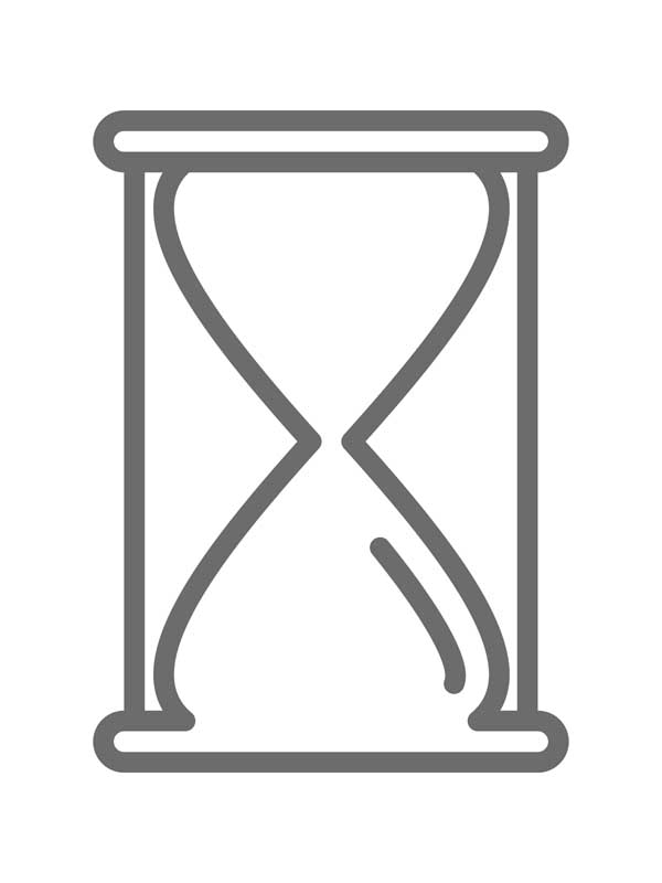 طرح آیکون ساعت شنی طوسی