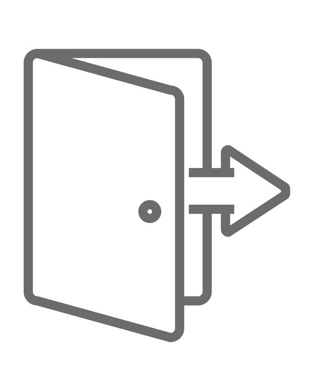 طرح آیکون خروج