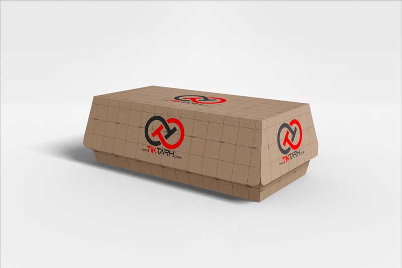 طرح موکاپ جعبه با جنس مقوا