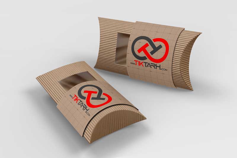 طرح موکاپ جعبه های بالشتی