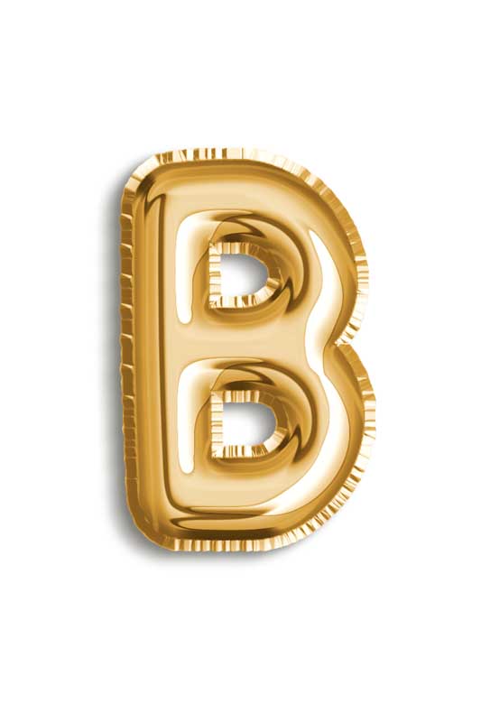 طرح کلیپ آرت بادکنک حرف B