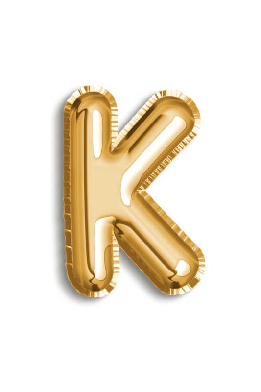 طرح کلیپ آرت بادکنک حرف K
