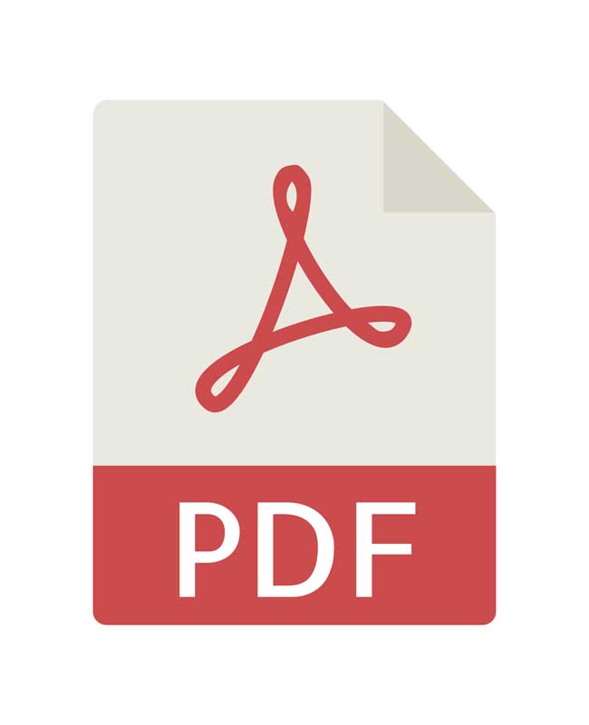 طرح با کیفیت آیکون PDF
