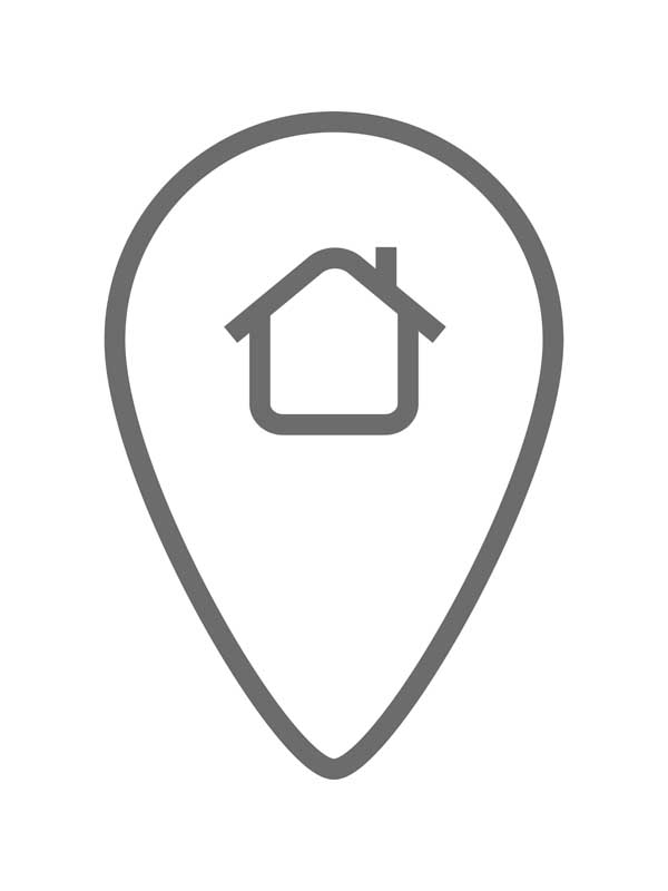 طرح با کیفیت آیکون لوکیشن خانه