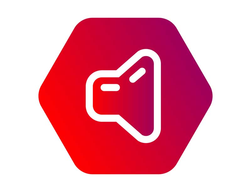 طرح با کیفیت آیکون قطع کردن صدا