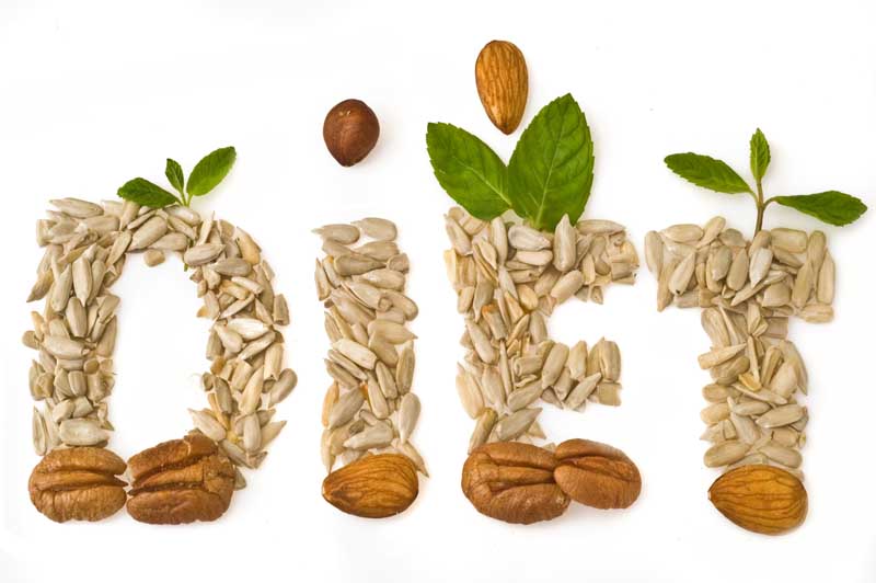 عکس با کیفیت آجیل و رژیم غذایی