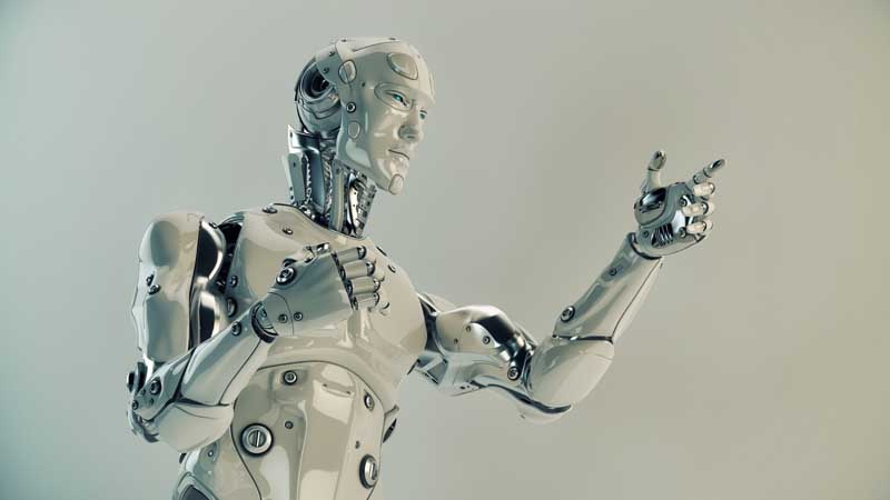 تصویر ربات هوشمند انسان نما