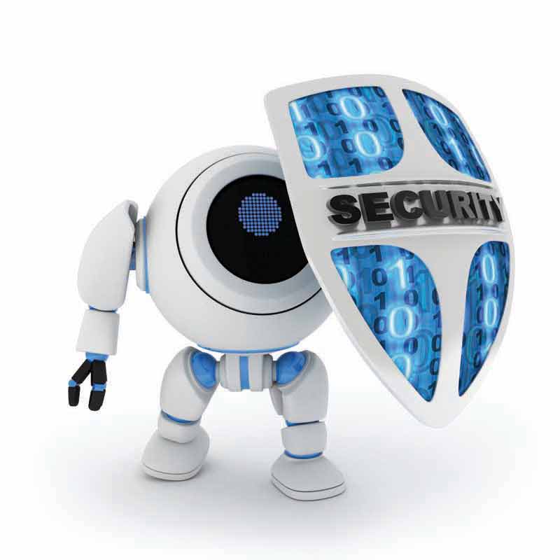 تصویر با کیفیت ربات با سپر ابی