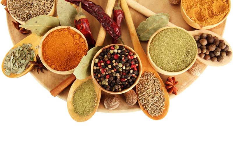 دانلود تصویر با کیفیت ادویجات داخل سرویس چوبی