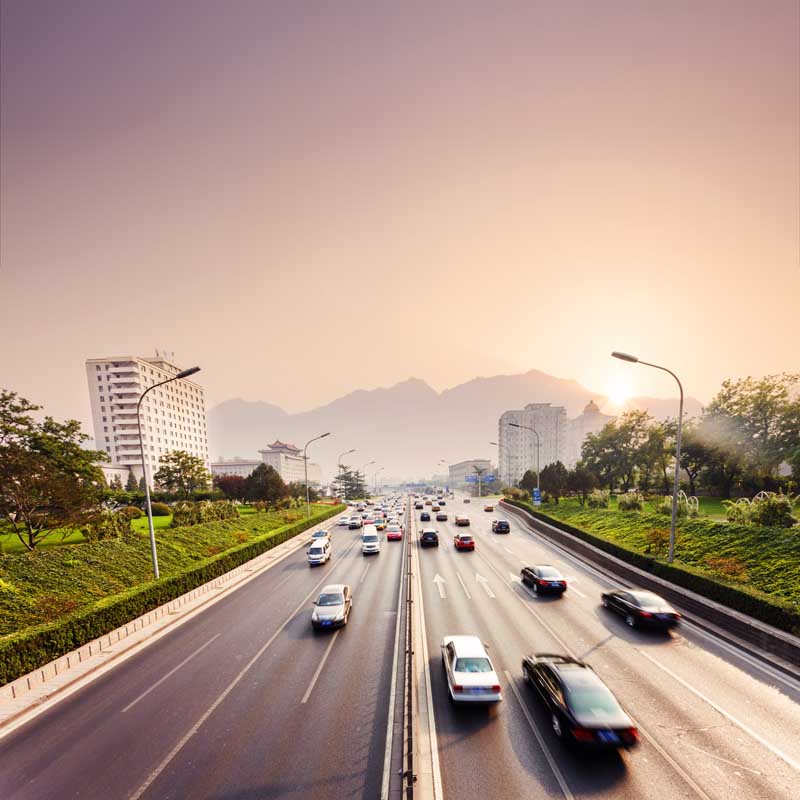 تصویر باکیفیت اتوبان شلوغ