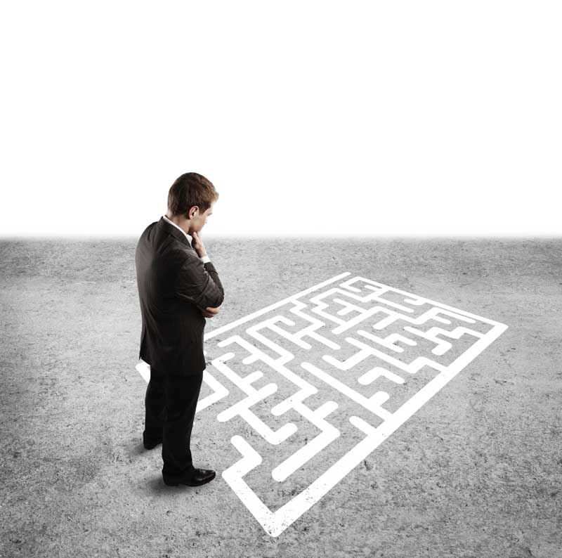 عکس هزارتوی مشکلات
