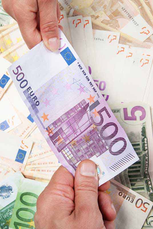 دانلود تصویر با کیفیت اسکناس پانصد یورویی
