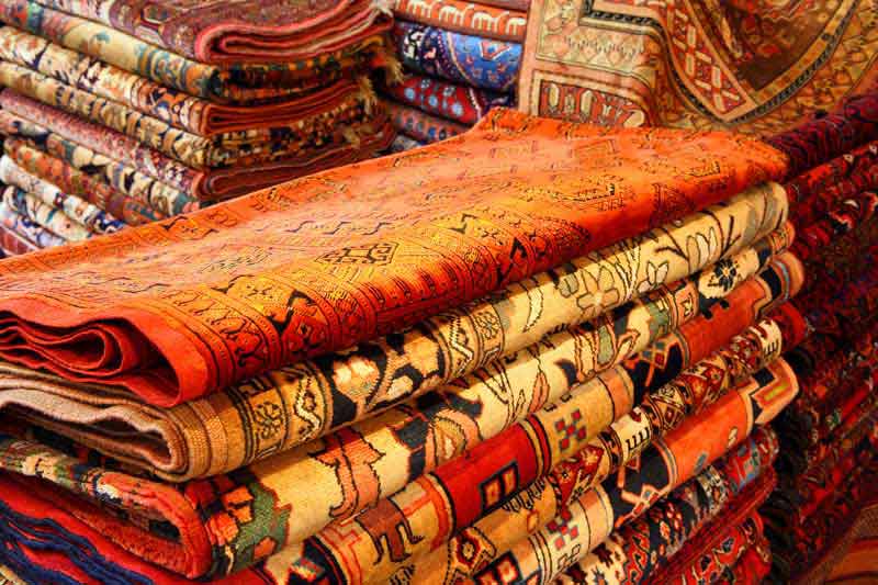 دانلود عکس زیبا از فرش های دستباف با تم قرمز