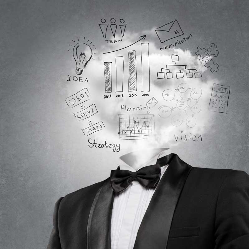 دانلود عکس با کیفیت ایجاد افکار و ایده های مختلف در مغز انسان