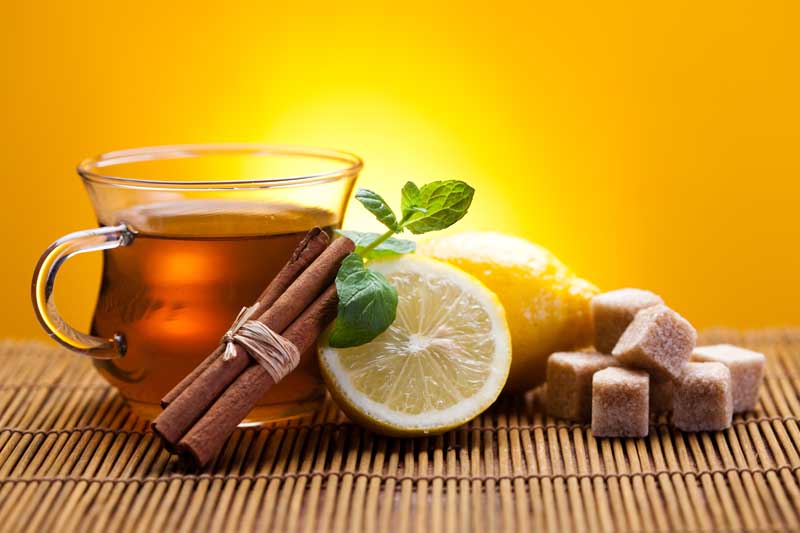 دانلود تصویر زیبای از چای و شکر قرمز