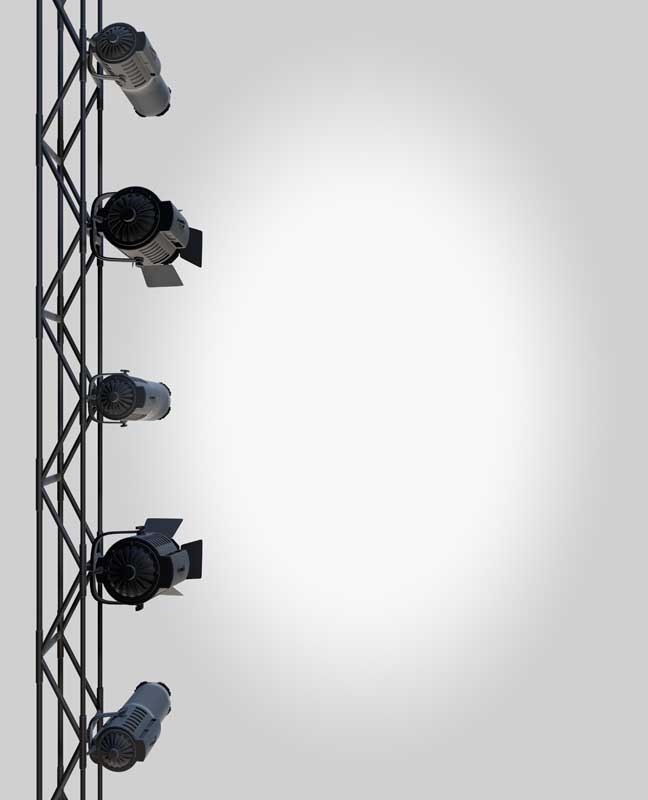 دانلود تصویر زیبا از پروژکتورها روی دکل
