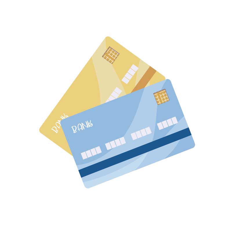 کلیپ آرت لایه باز کارت آبی و زرد