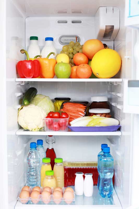 عکس زیبا از نمای داخل یخچال