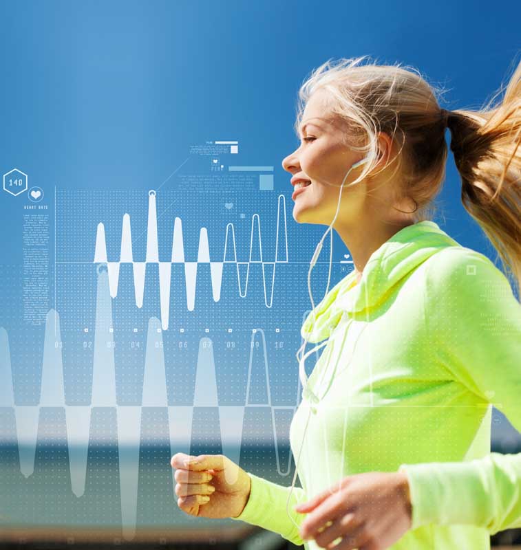 عکس گرافیکی خانم ورزشکار