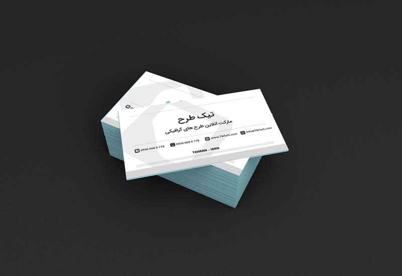 موکاپ پشت کارت های ویزیت