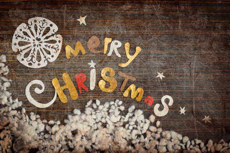 عکس از Merry Christmas روی تخته