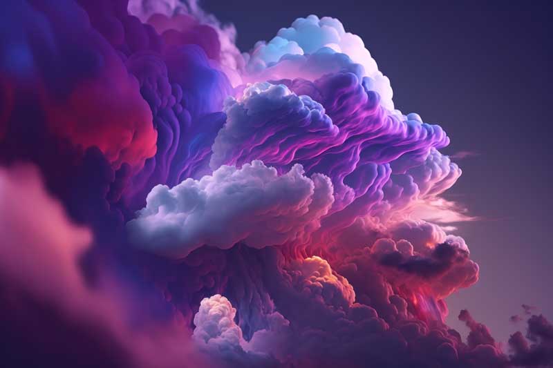 تصویر باکیفیت پس زمینه ابر سه بعدی