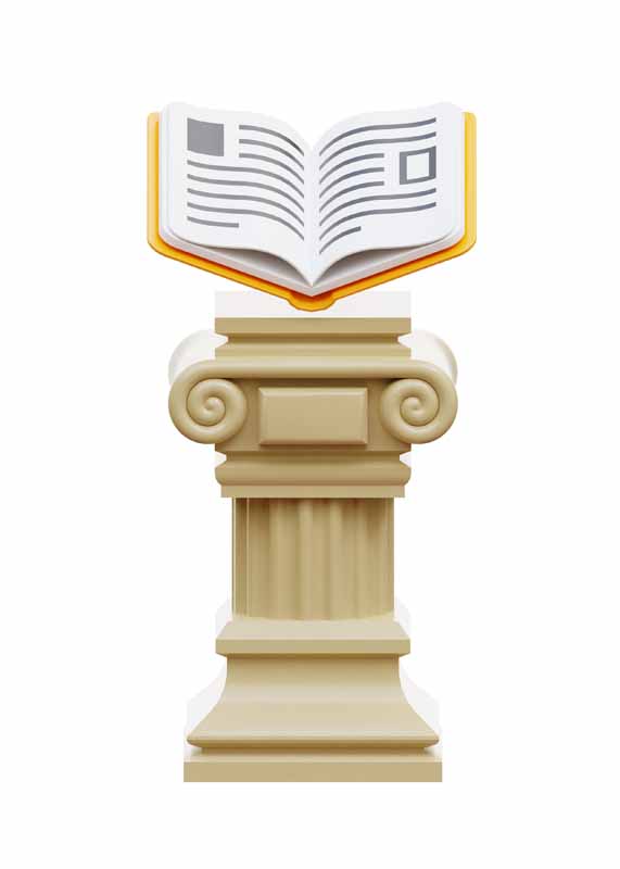 دانلود طرح آیکون ستون و کتاب