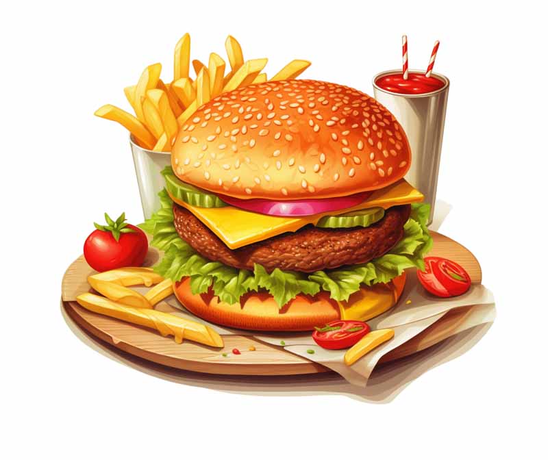 دانلود طرح ساندویچ با گوجه فرنگی